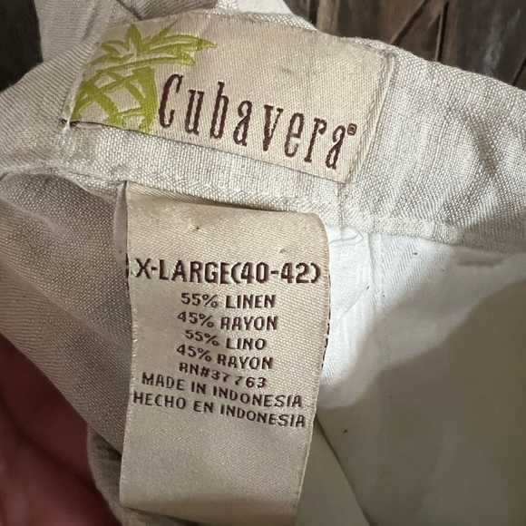 Cubavera Linen Pants Size XL 40-42 - Picture 4 of 5
